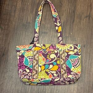 Vera Bradley Plum Crazy Tote Bag
